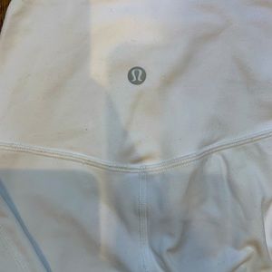 White Lululemon leggings